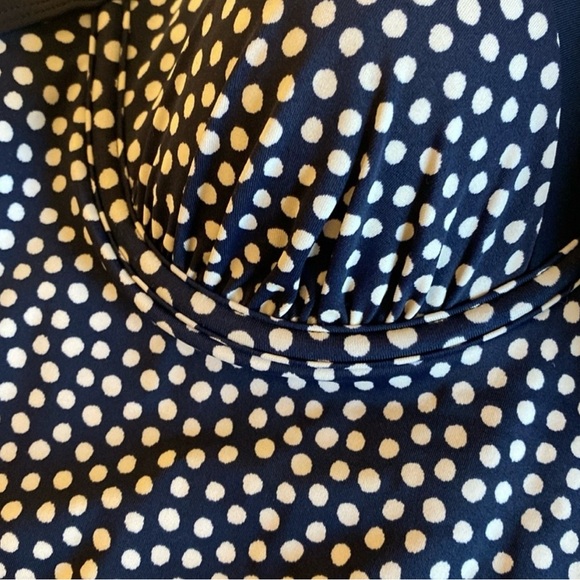 BODEN Navy and White Tankini Top Size 34C - Picture 4 of 8